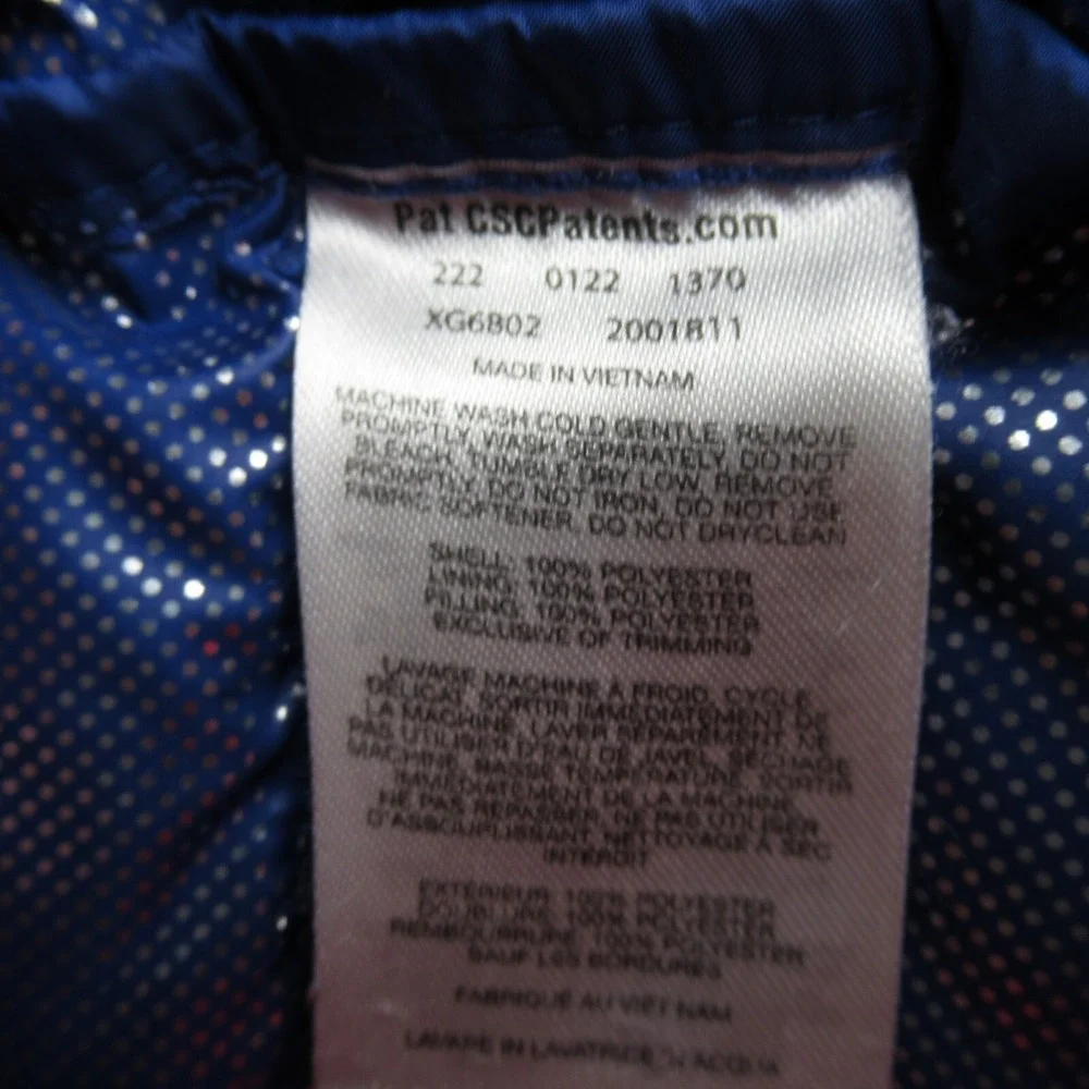 Columbia Jacket Youth Small 7/8 Blue Colorblock Omni Heat Slope Edge Mid READ